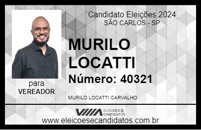 Candidato MURILO LOCATTI 2024 - SÃO CARLOS - Eleições