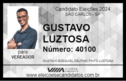 Candidato GUSTAVO LUZTOSA 2024 - SÃO CARLOS - Eleições