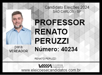 Candidato PROFESSOR RENATO PERUZZI 2024 - SÃO CARLOS - Eleições