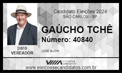 Candidato GAÚCHO TCHÊ 2024 - SÃO CARLOS - Eleições