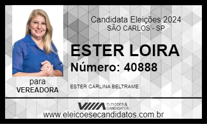 Candidato ESTER LOIRA 2024 - SÃO CARLOS - Eleições