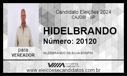 Candidato HIDELBRANDO 2024 - CAJOBI - Eleições