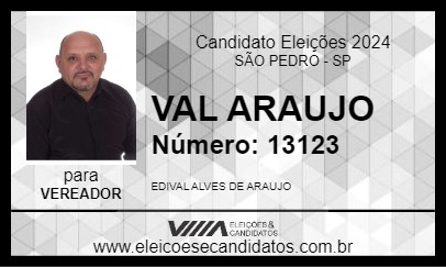 Candidato VAL ARAUJO 2024 - SÃO PEDRO - Eleições