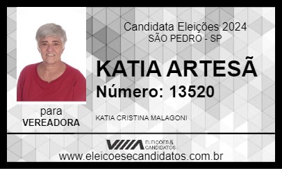 Candidato KATIA ARTESÃ 2024 - SÃO PEDRO - Eleições