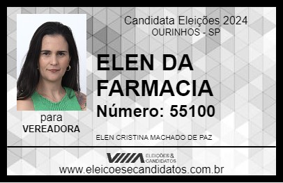 Candidato ELEN DA FARMACIA 2024 - OURINHOS - Eleições