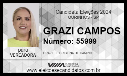 Candidato GRAZI CAMPOS 2024 - OURINHOS - Eleições