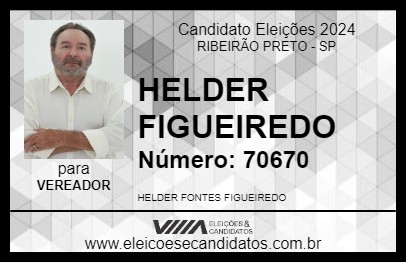 Candidato HELDER FIGUEIREDO 2024 - RIBEIRÃO PRETO - Eleições