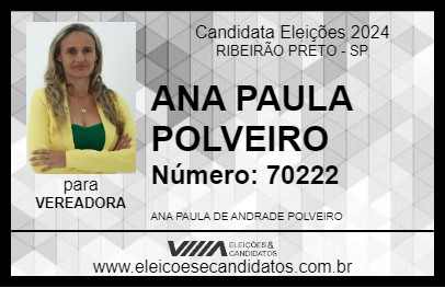 Candidato ANA PAULA POLVEIRO 2024 - RIBEIRÃO PRETO - Eleições