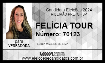 Candidato FELÍCIA TOUR 2024 - RIBEIRÃO PRETO - Eleições