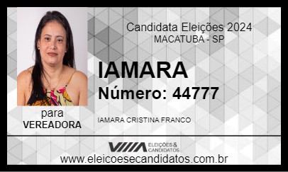 Candidato IAMARA 2024 - MACATUBA - Eleições