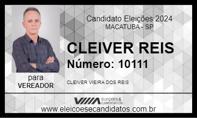 Candidato CLEIVER REIS 2024 - MACATUBA - Eleições