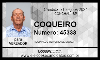 Candidato COQUEIRO 2024 - CONCHAL - Eleições