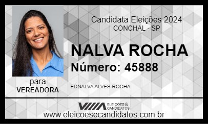 Candidato NALVA ROCHA 2024 - CONCHAL - Eleições