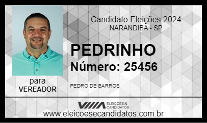 Candidato PEDRINHO 2024 - NARANDIBA - Eleições