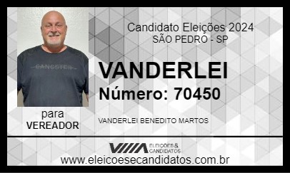 Candidato VANDERLEI 2024 - SÃO PEDRO - Eleições