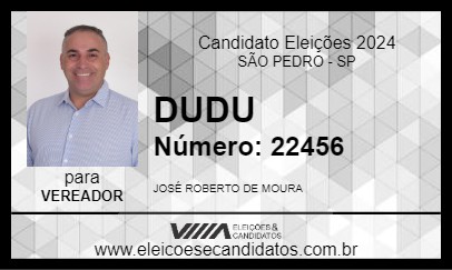 Candidato DUDU 2024 - SÃO PEDRO - Eleições