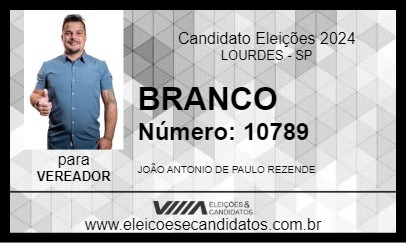 Candidato BRANCO 2024 - LOURDES - Eleições