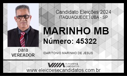 Candidato MARINHO MB 2024 - ITAQUAQUECETUBA - Eleições