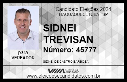 Candidato SIDNEI TREVISAN 2024 - ITAQUAQUECETUBA - Eleições