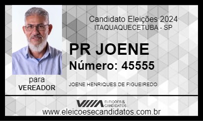 Candidato JOENE 2024 - ITAQUAQUECETUBA - Eleições