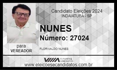 Candidato NUNES 2024 - INDAIATUBA - Eleições