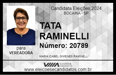 Candidato TATA RAMINELLI 2024 - BOCAINA - Eleições