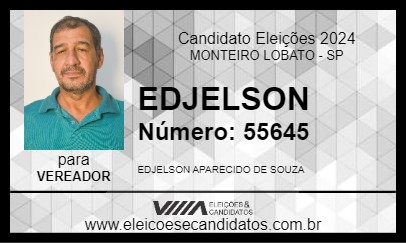 Candidato EDJELSON 2024 - MONTEIRO LOBATO - Eleições