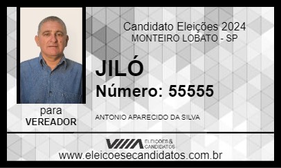 Candidato JILÓ 2024 - MONTEIRO LOBATO - Eleições