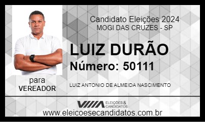 Candidato LUIZ DURÃO 2024 - MOGI DAS CRUZES - Eleições