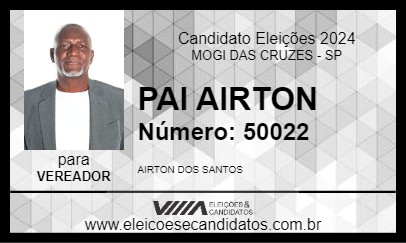 Candidato PAI AIRTON 2024 - MOGI DAS CRUZES - Eleições