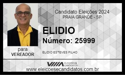 Candidato ELIDIO 2024 - PRAIA GRANDE - Eleições