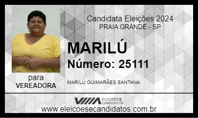 Candidato MARILÚ 2024 - PRAIA GRANDE - Eleições