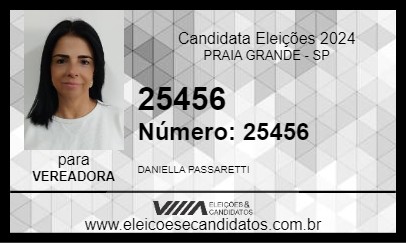 Candidato DANIELLA PASSARETTI 2024 - PRAIA GRANDE - Eleições