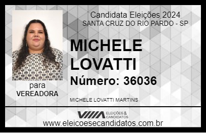 Candidato MICHELE LOVATTI 2024 - SANTA CRUZ DO RIO PARDO - Eleições