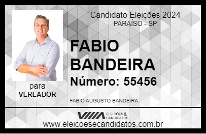 Candidato FABIO BANDEIRA 2024 - PARAÍSO - Eleições