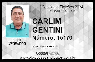 Candidato CARLIM GENTINI 2024 - VIRADOURO - Eleições