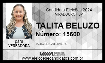 Candidato TALITA BELUZO 2024 - VIRADOURO - Eleições