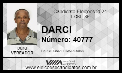 Candidato DARCI 2024 - ITOBI - Eleições