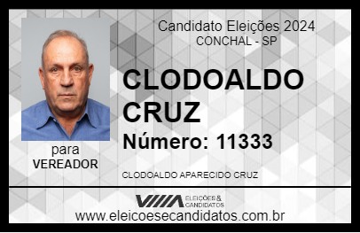 Candidato CLODOALDO CRUZ 2024 - CONCHAL - Eleições