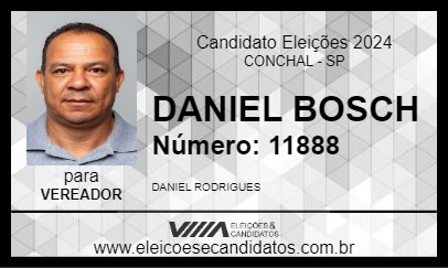 Candidato DANIEL BOSCH 2024 - CONCHAL - Eleições