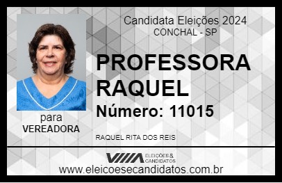 Candidato PROFESSORA RAQUEL 2024 - CONCHAL - Eleições