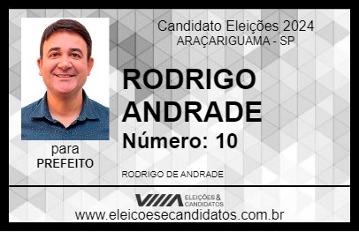 Candidato RODRIGO ANDRADE 2024 - ARAÇARIGUAMA - Eleições