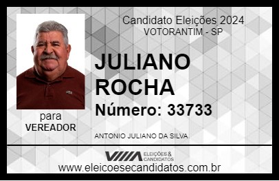 Candidato JULIANO ROCHA 2024 - VOTORANTIM - Eleições