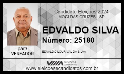 Candidato EDVALDO SILVA 2024 - MOGI DAS CRUZES - Eleições