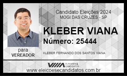 Candidato KLEBER VIANA 2024 - MOGI DAS CRUZES - Eleições