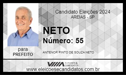 Candidato NETO 2024 - AREIAS - Eleições