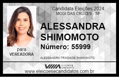 Candidato ALESSANDRA SHIMOMOTO 2024 - MOGI DAS CRUZES - Eleições