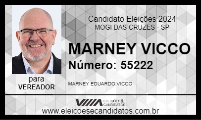 Candidato MARNEY VICCO 2024 - MOGI DAS CRUZES - Eleições