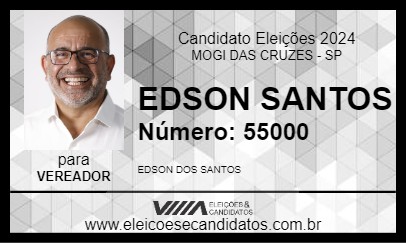 Candidato EDSON SANTOS 2024 - MOGI DAS CRUZES - Eleições