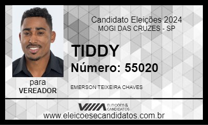 Candidato TIDDY 2024 - MOGI DAS CRUZES - Eleições